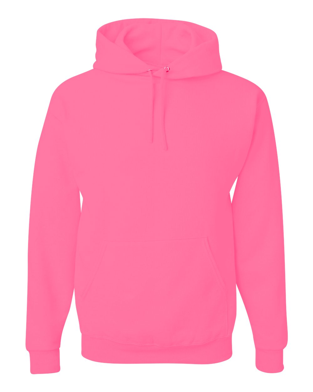 Unisex NuBlend® Hooded Sweatshirt - Front - B22035143 - Neon Pink