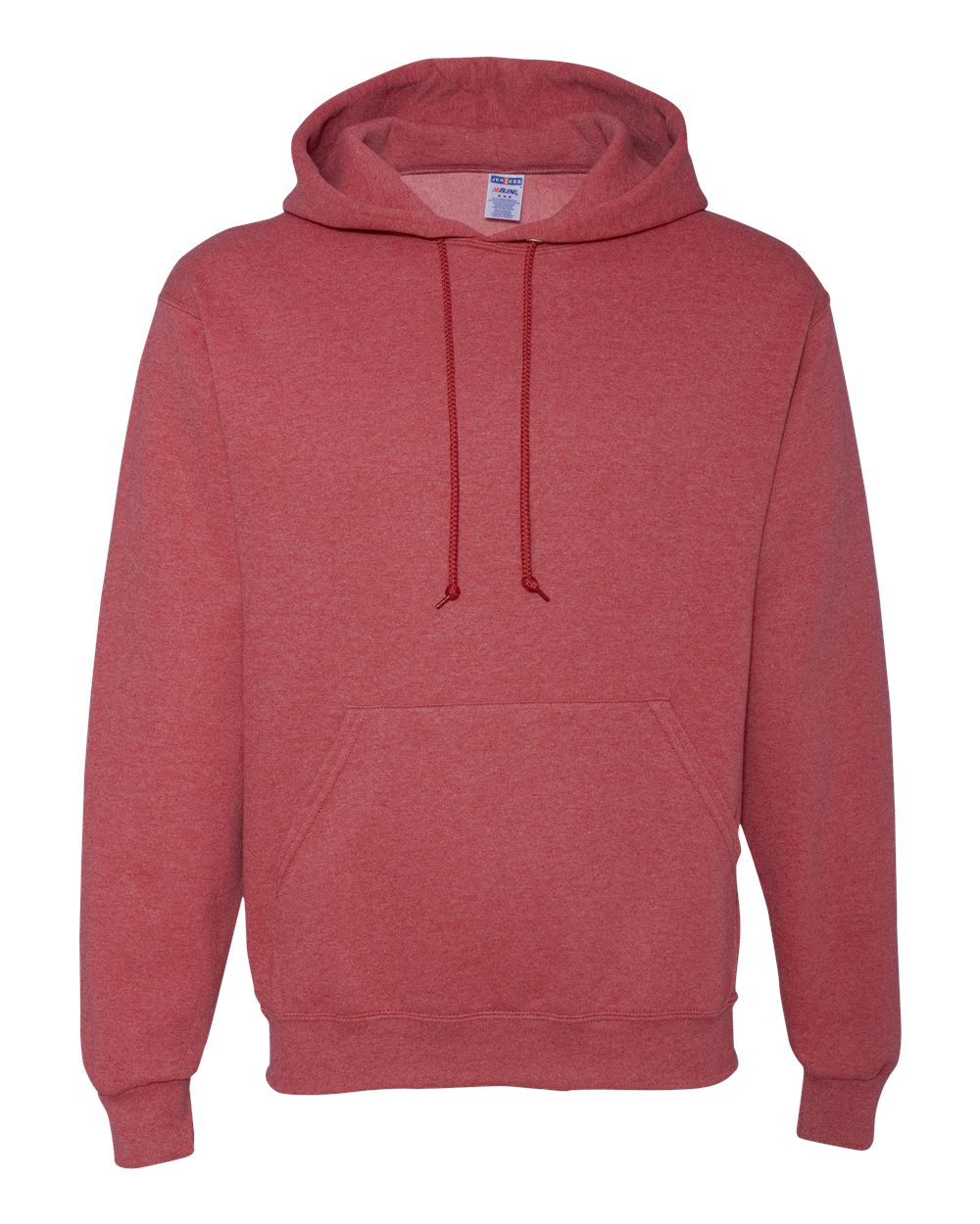 Unisex NuBlend® Hooded Sweatshirt - Front - B22035713 - Vintage Heather Red