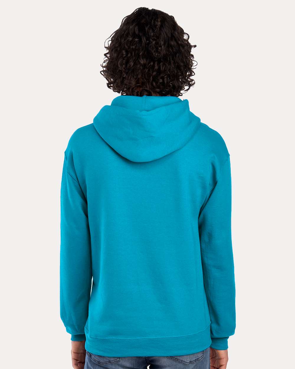 Unisex NuBlend® Hooded Sweatshirt - OnModelBack - B22035763 - California Blue