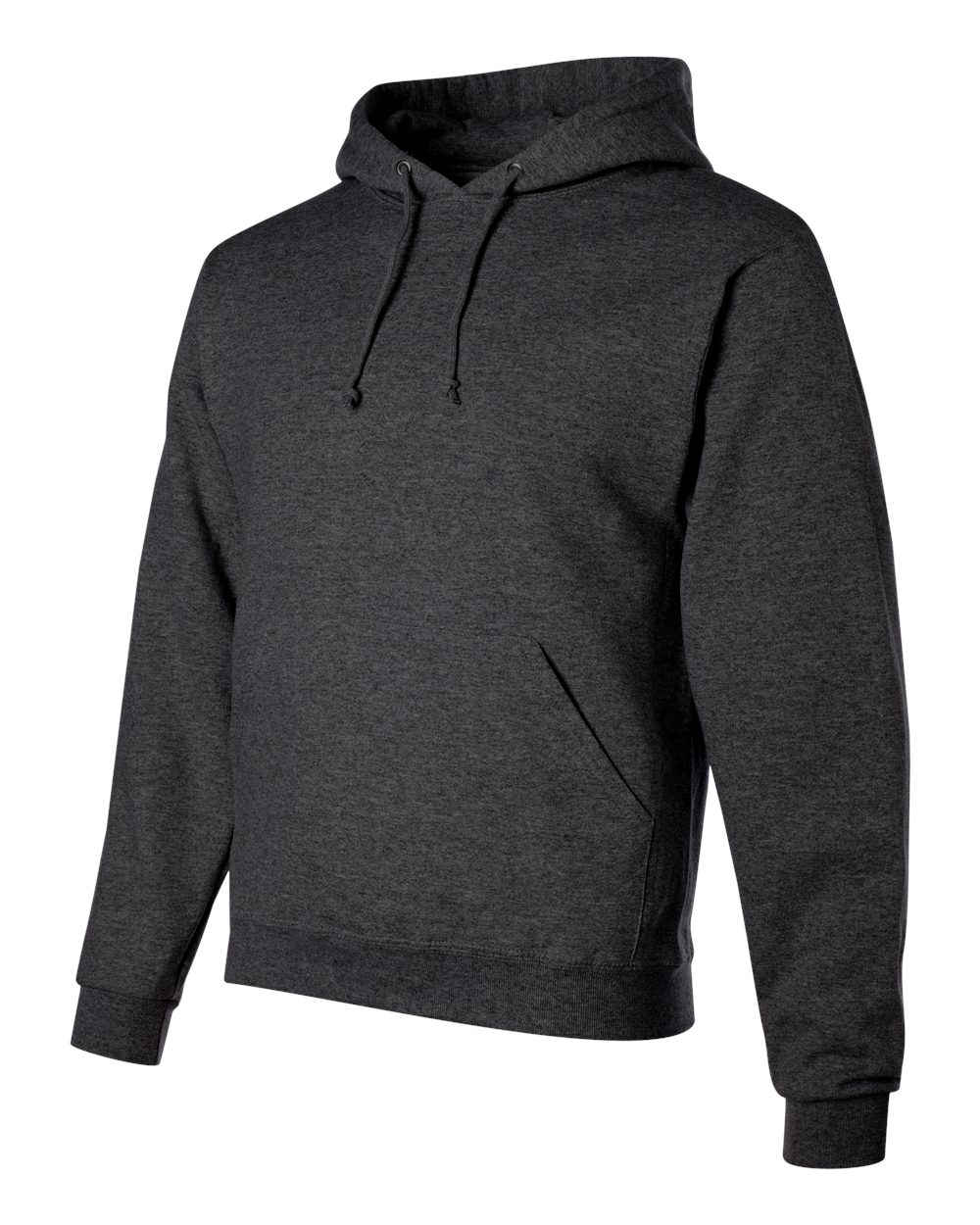 Unisex NuBlend® Hooded Sweatshirt - Side - B22035133 - Black Heather