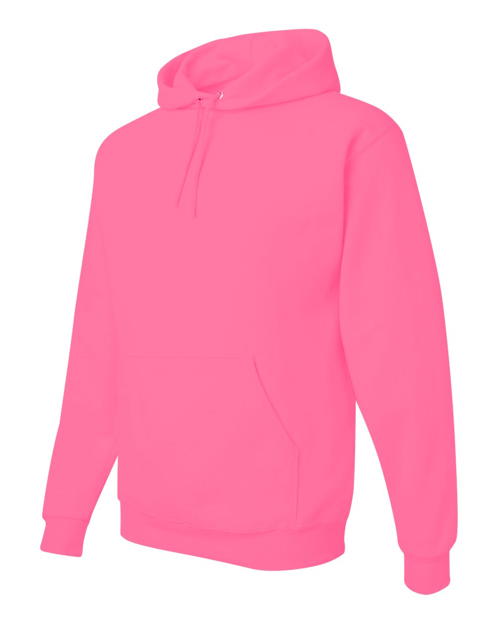 Unisex NuBlend® Hooded Sweatshirt - Side - B22035143 - Neon Pink