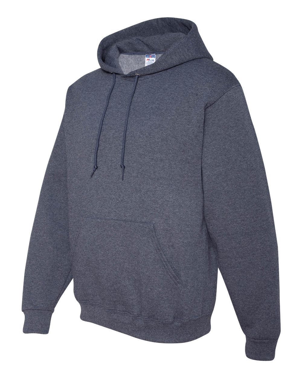 Unisex NuBlend® Hooded Sweatshirt - Side - B22035643 - Vintage Heather Navy