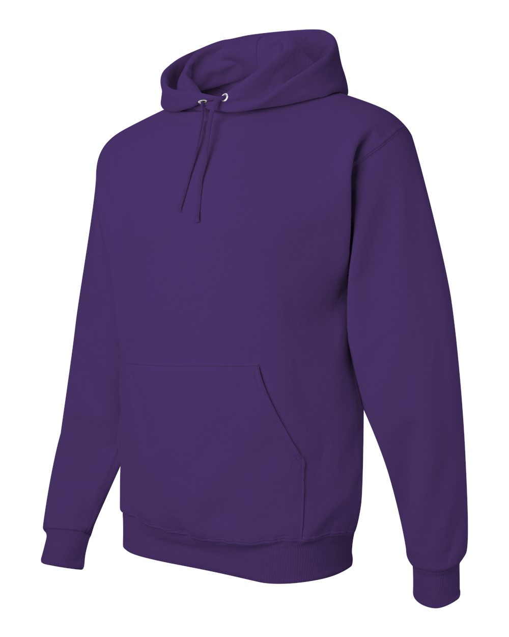Unisex NuBlend® Hooded Sweatshirt - Side - B22035673 - Deep Purple