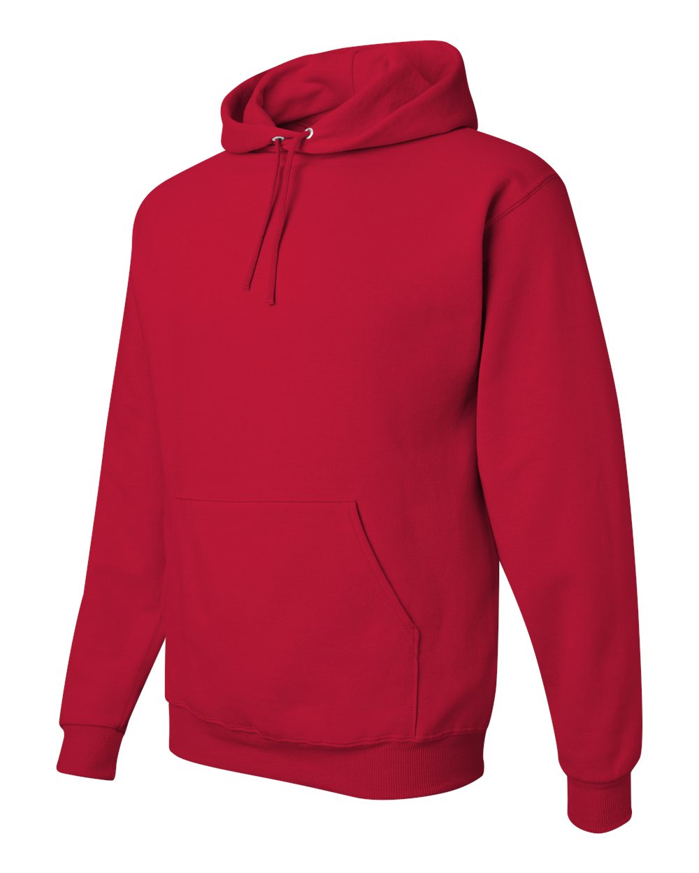 Unisex NuBlend® Hooded Sweatshirt - Side - B22035703 - True Red