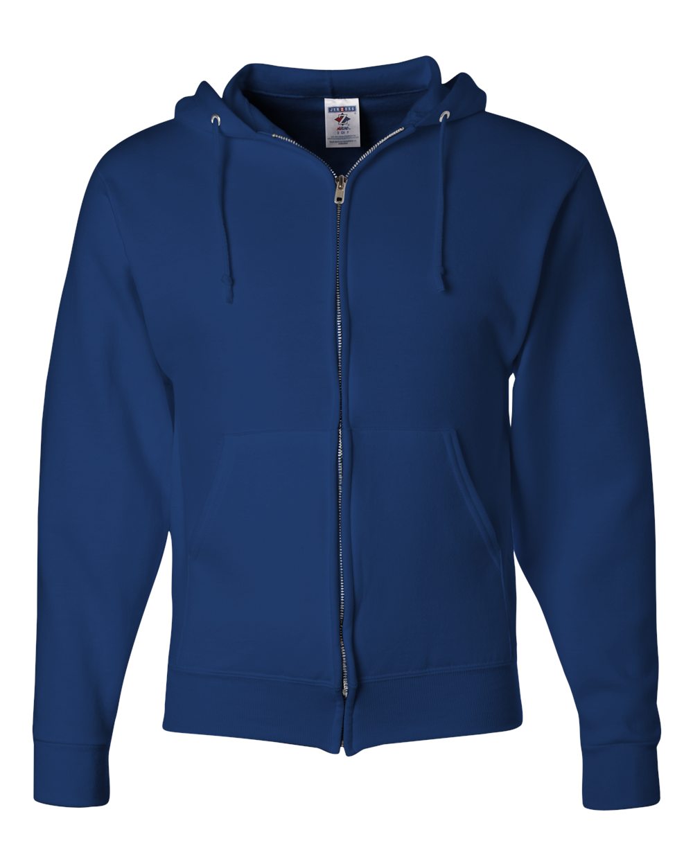 Unisex NuBlend® Full-Zip Hooded Sweatshirt - Front - B22435753 - Royal
