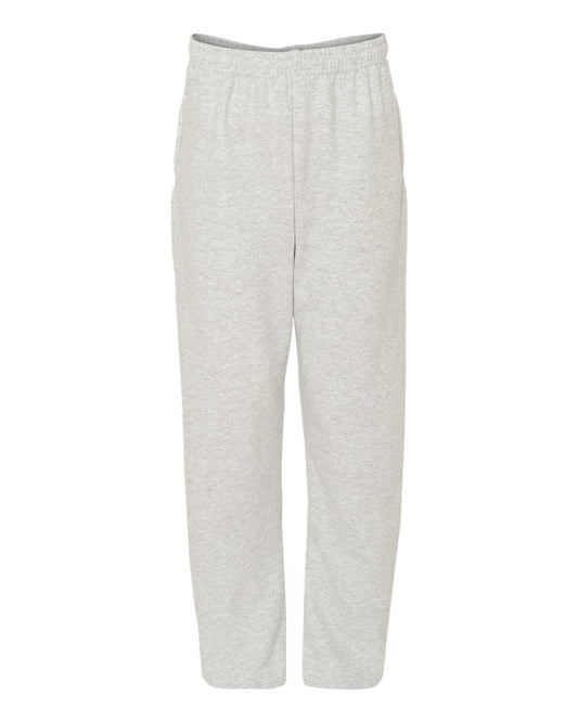 Unisex NuBlend® Open-Bottom Sweatpants with Pockets - Front - B23435028 - Ash