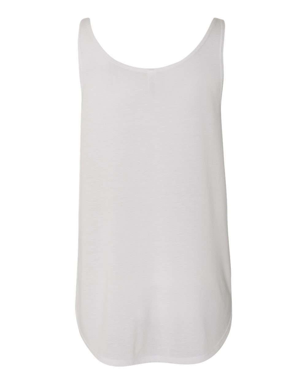 Women's Flowy Tank with Side Slit - Back - B56806003 - White