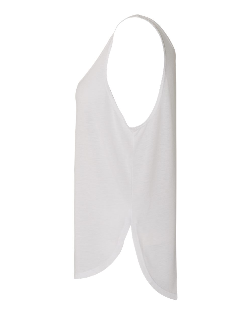 Women's Flowy Tank with Side Slit - DirectSide - B56806003 - White