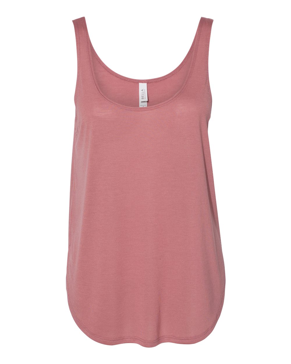 Women's Flowy Tank with Side Slit - Front - B56806313 - Mauve