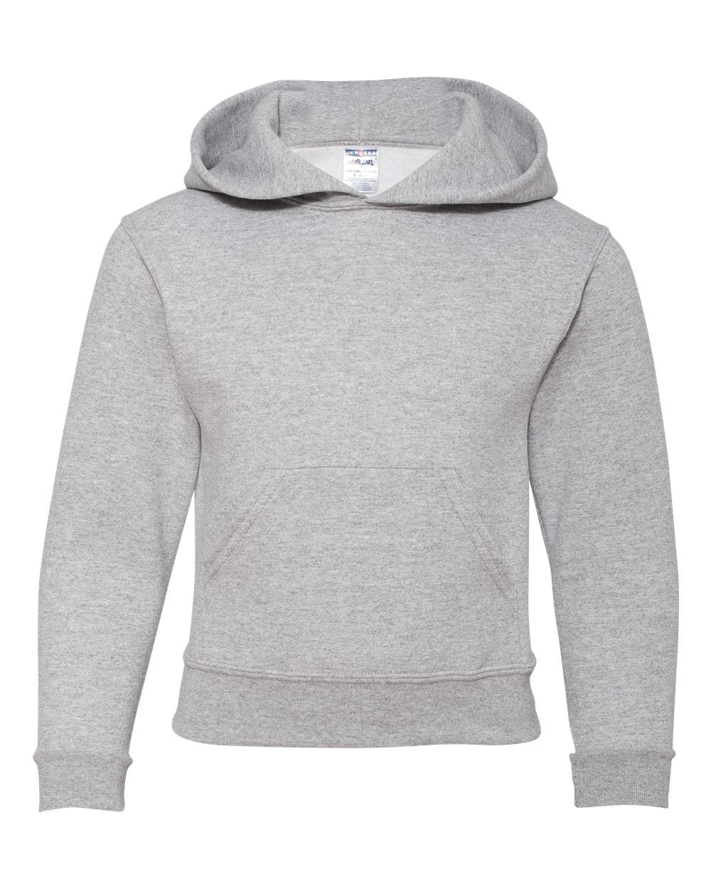 Youth NuBlend® Hooded Sweatshirt - Front - B32035593 - Athletic Heather