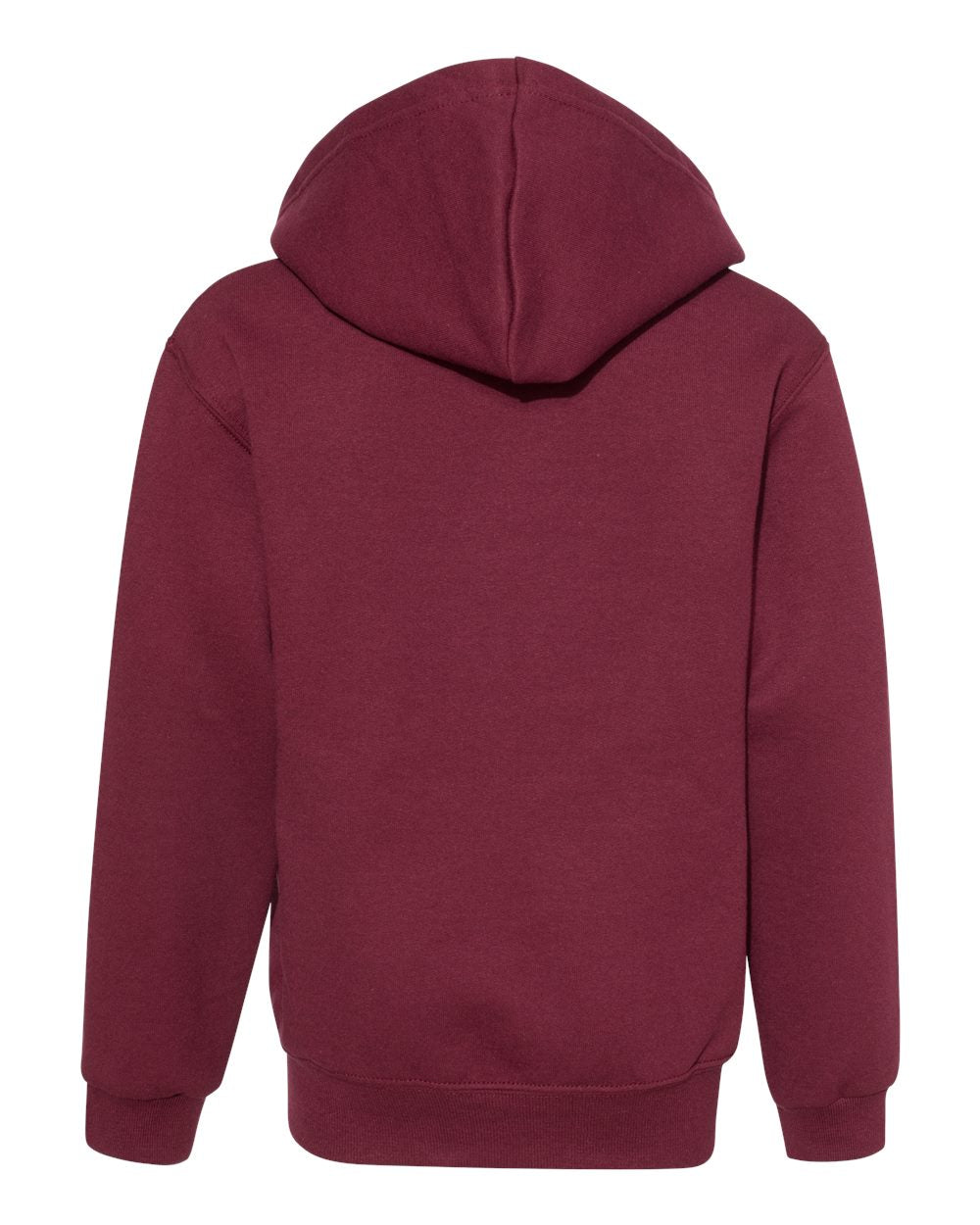 Youth NuBlend® Full-Zip Hooded Sweatshirt - Back - B32335533 - Maroon
