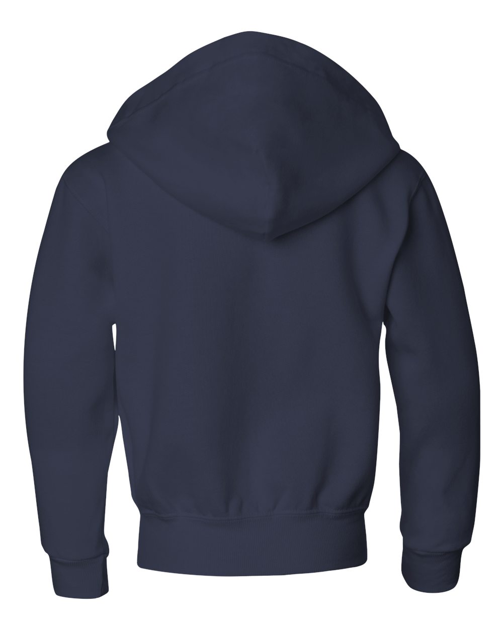 Youth NuBlend® Full-Zip Hooded Sweatshirt - Back - B32335653 - J. Navy