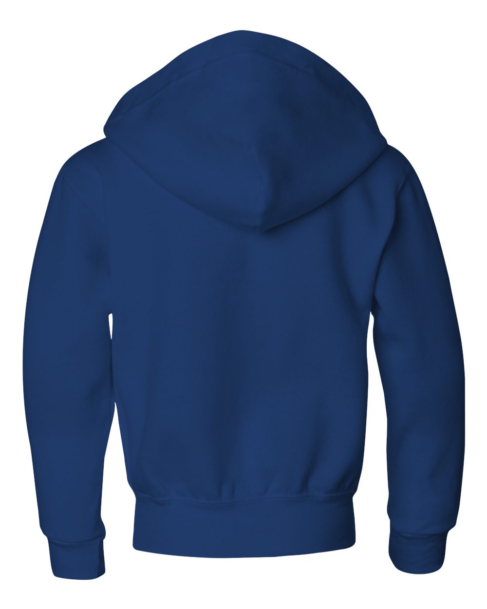 Youth NuBlend® Full-Zip Hooded Sweatshirt - Back - B32335753 - Royal