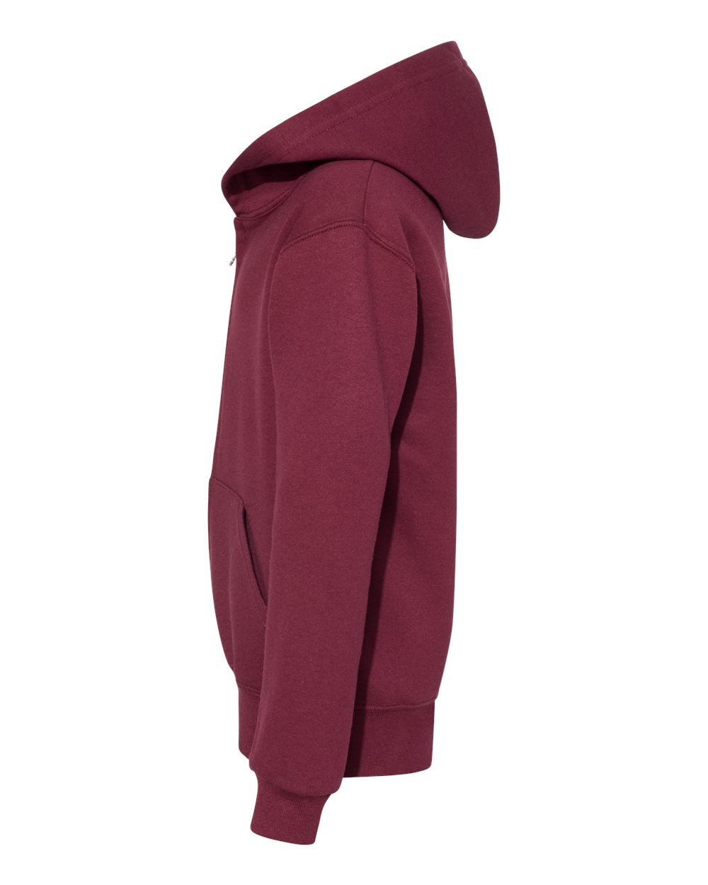 Youth NuBlend® Full-Zip Hooded Sweatshirt - DirectSide - B32335533 - Maroon