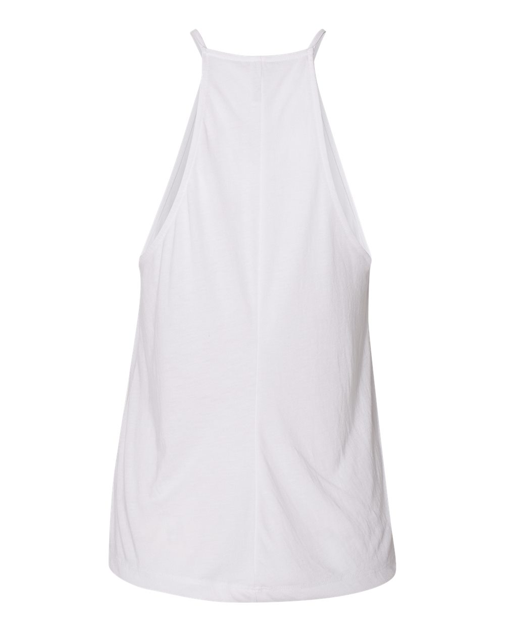 Women's Flowy High-Neck Tank - Back - B37206003 - White