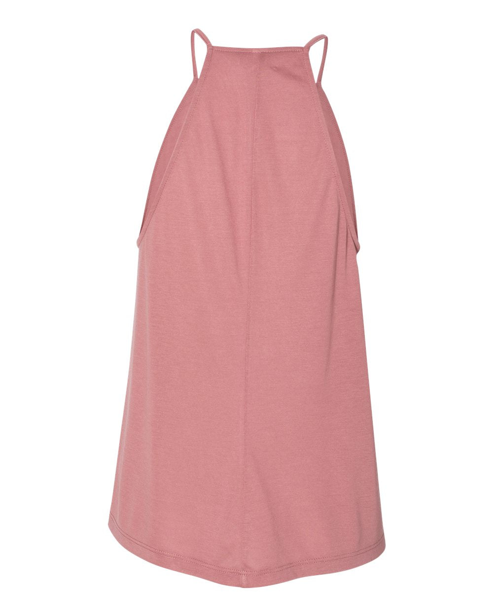 Women's Flowy High-Neck Tank - Back - B37206273 - Mauve
