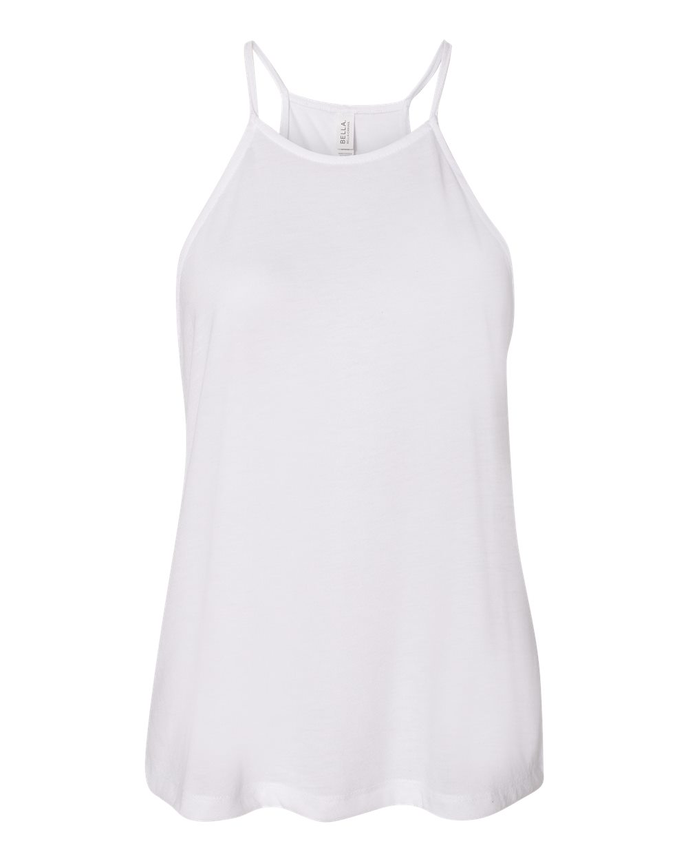 Women's Flowy High-Neck Tank - Front - B37206003 - White