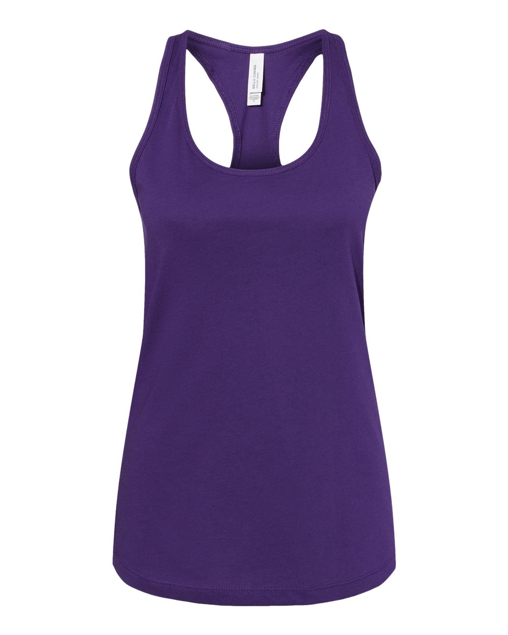 Women's Jersey Racerback Tank - Front - B33206673 - Team Purple
