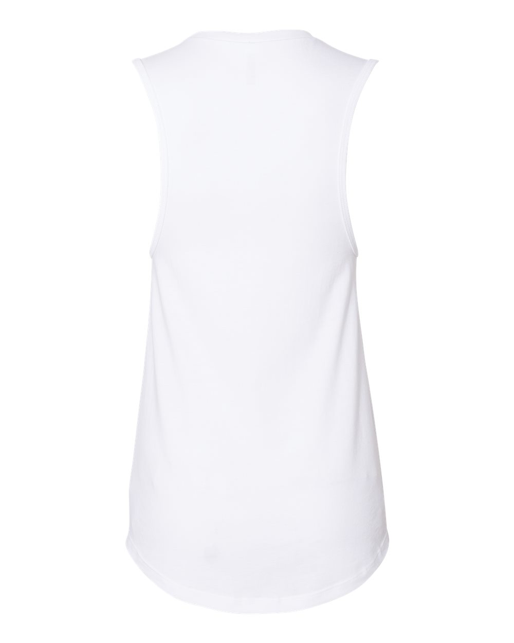 Women's Jersey Muscle Tank - Back - B33406003 - White