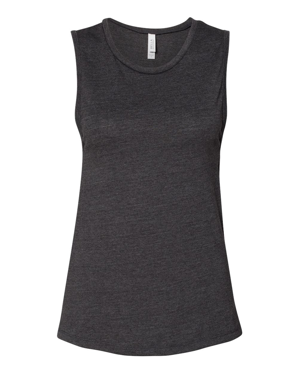 Women's Jersey Muscle Tank - Front - B33406093 - Dark Grey Heather