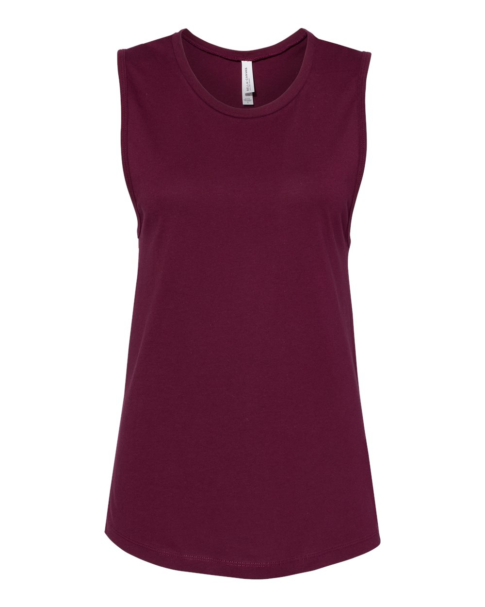 Women's Jersey Muscle Tank - Front - B33406533 - Maroon