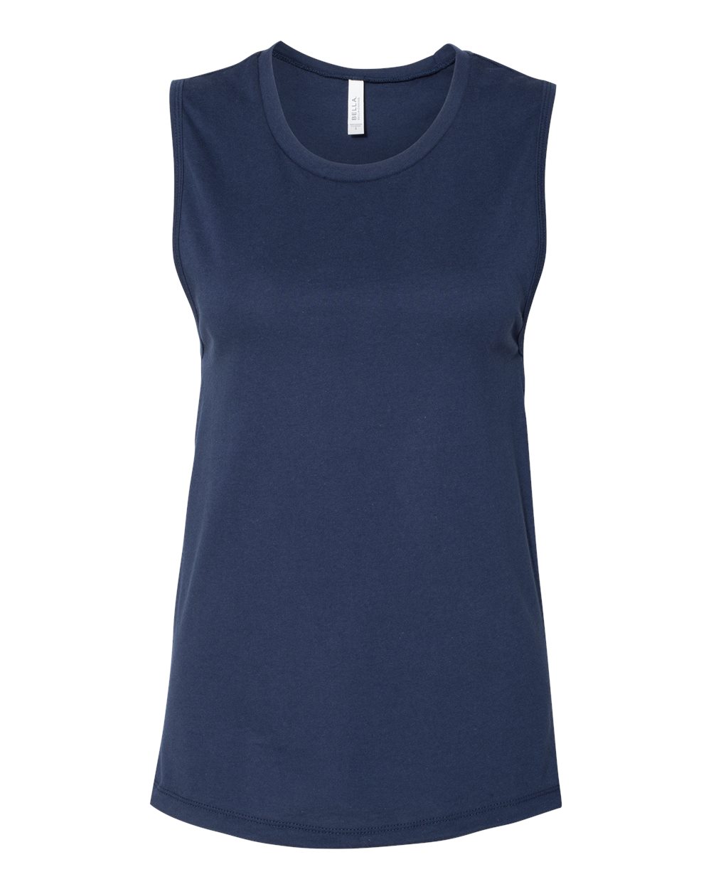 Women's Jersey Muscle Tank - Front - B33406653 - Navy