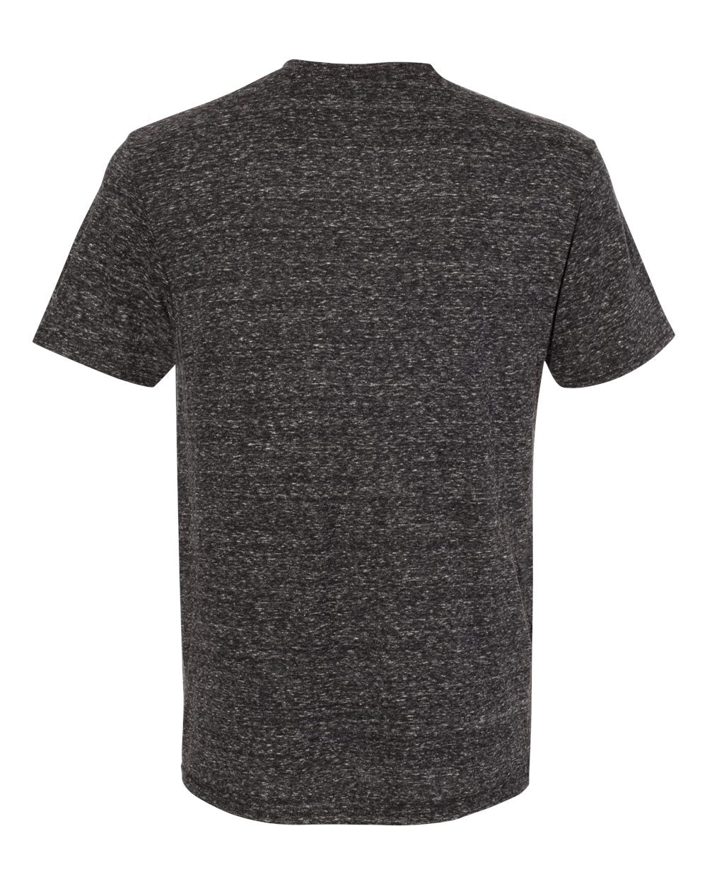 Unisex Snow Heather Jersey T-Shirt - Back - B50435502 - Black Ink