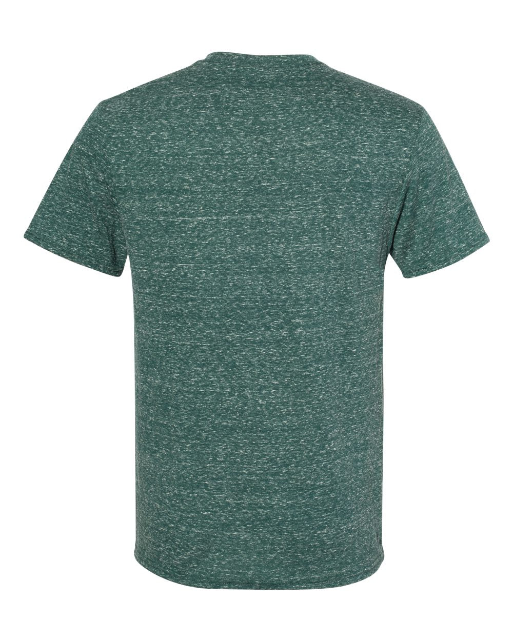 Unisex Snow Heather Jersey T-Shirt - Back - B50435547 - Forest Green