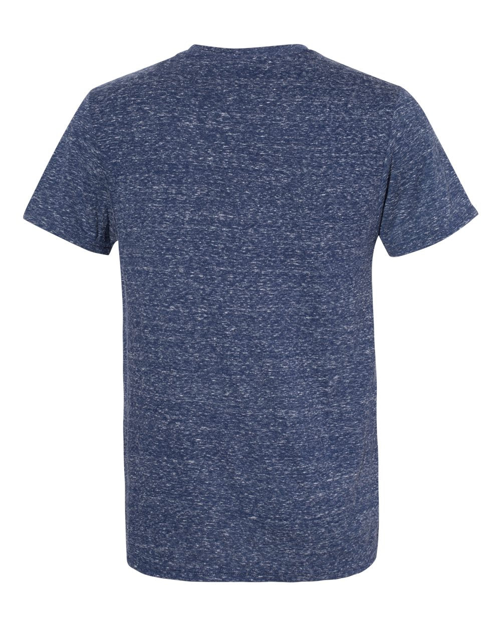 Unisex Snow Heather Jersey T-Shirt - Back - B50435652 - Navy