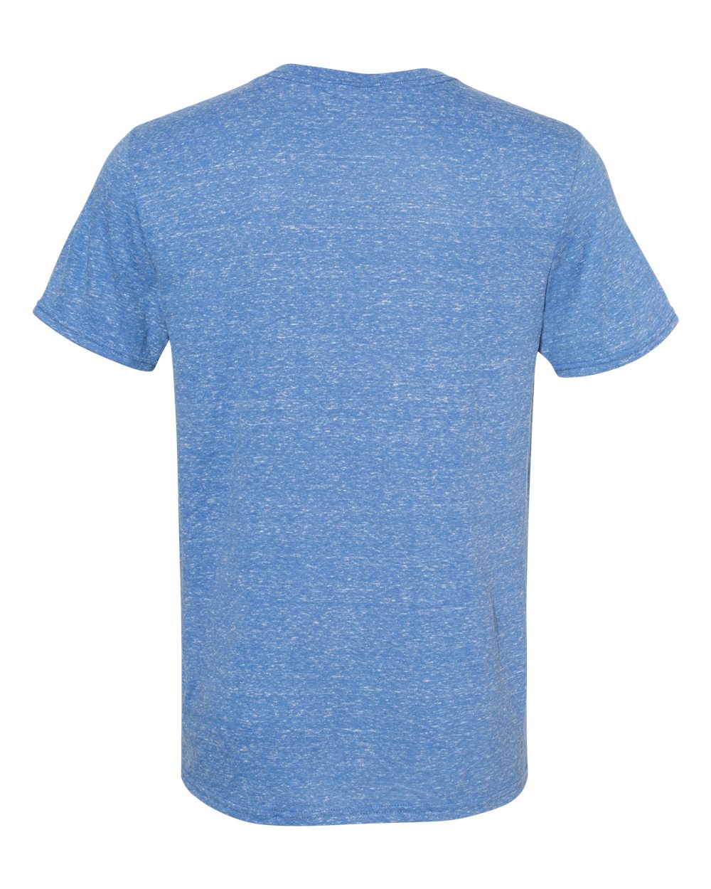 Unisex Snow Heather Jersey T-Shirt - Back - B50435752 - Royal