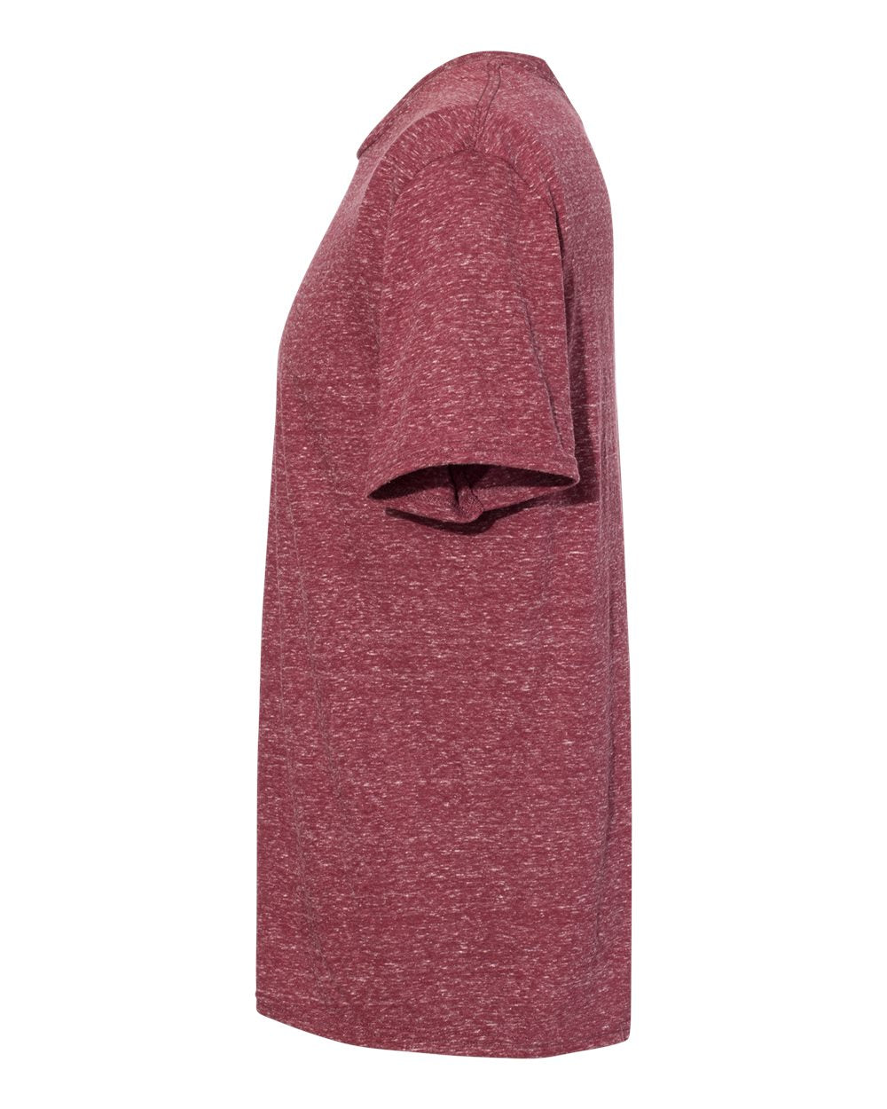 Unisex Snow Heather Jersey T-Shirt - DirectSide - B50435533 - Maroon