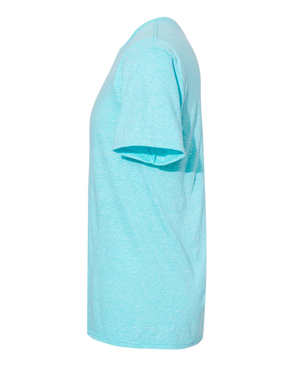 Unisex Snow Heather Jersey T-Shirt - DirectSide - B50435972 - Caribbean Blue