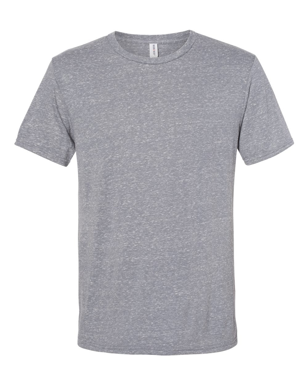 Unisex Snow Heather Jersey T-Shirt - Front - B50435082 - Charcoal