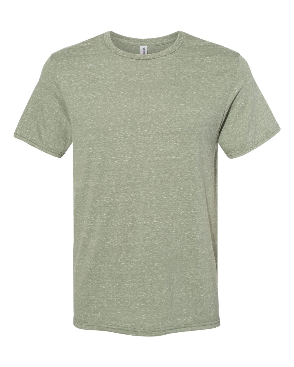 Unisex Snow Heather Jersey T-Shirt - Front - B50435552 - Military Green