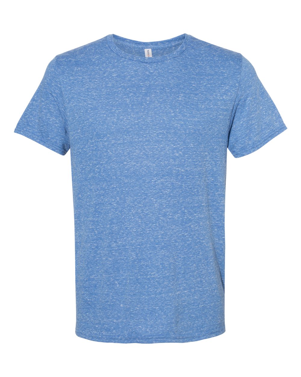 Unisex Snow Heather Jersey T-Shirt - Front - B50435752 - Royal