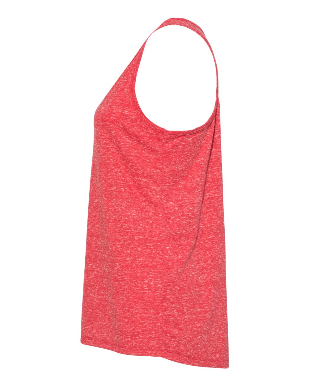 Women's Snow Heather Jersey Racerback Tank Top - DirectSide - B50135703 - Red
