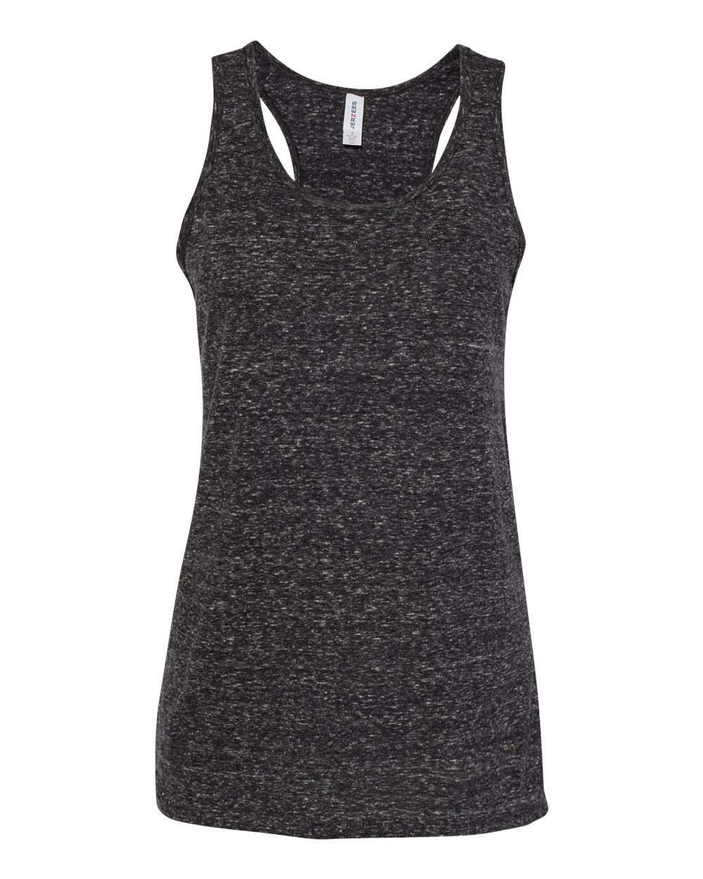 Women's Snow Heather Jersey Racerback Tank Top - styleImage