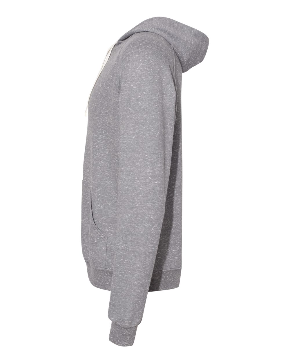 Unisex Snow Heather French Terry Raglan Hooded Sweatshirt - DirectSide - B50735093 - Charcoal