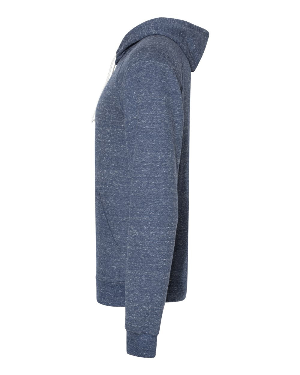 Unisex Snow Heather French Terry Raglan Hooded Sweatshirt - DirectSide - B50735653 - Navy
