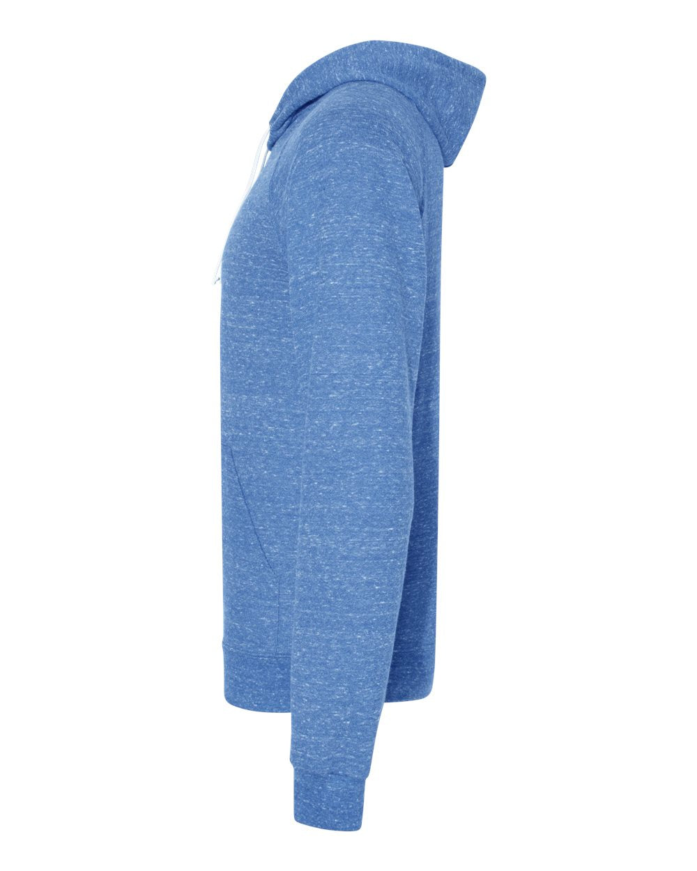 Unisex Snow Heather French Terry Raglan Hooded Sweatshirt - DirectSide - B50735753 - Royal