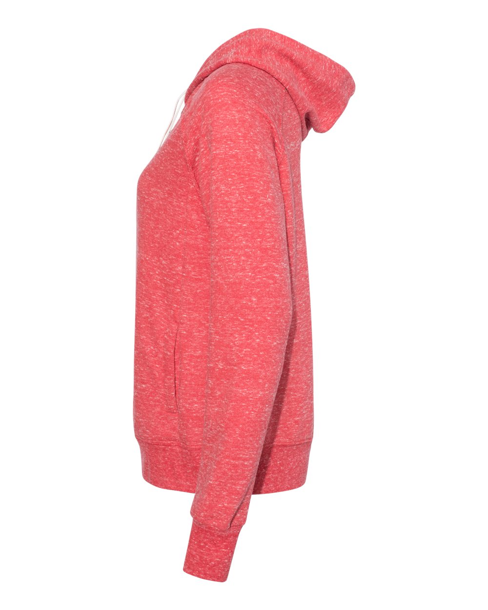 Women's Snow Heather French Terry Full-Zip Hooded Sweatshirt - DirectSide - B50835703 - Red