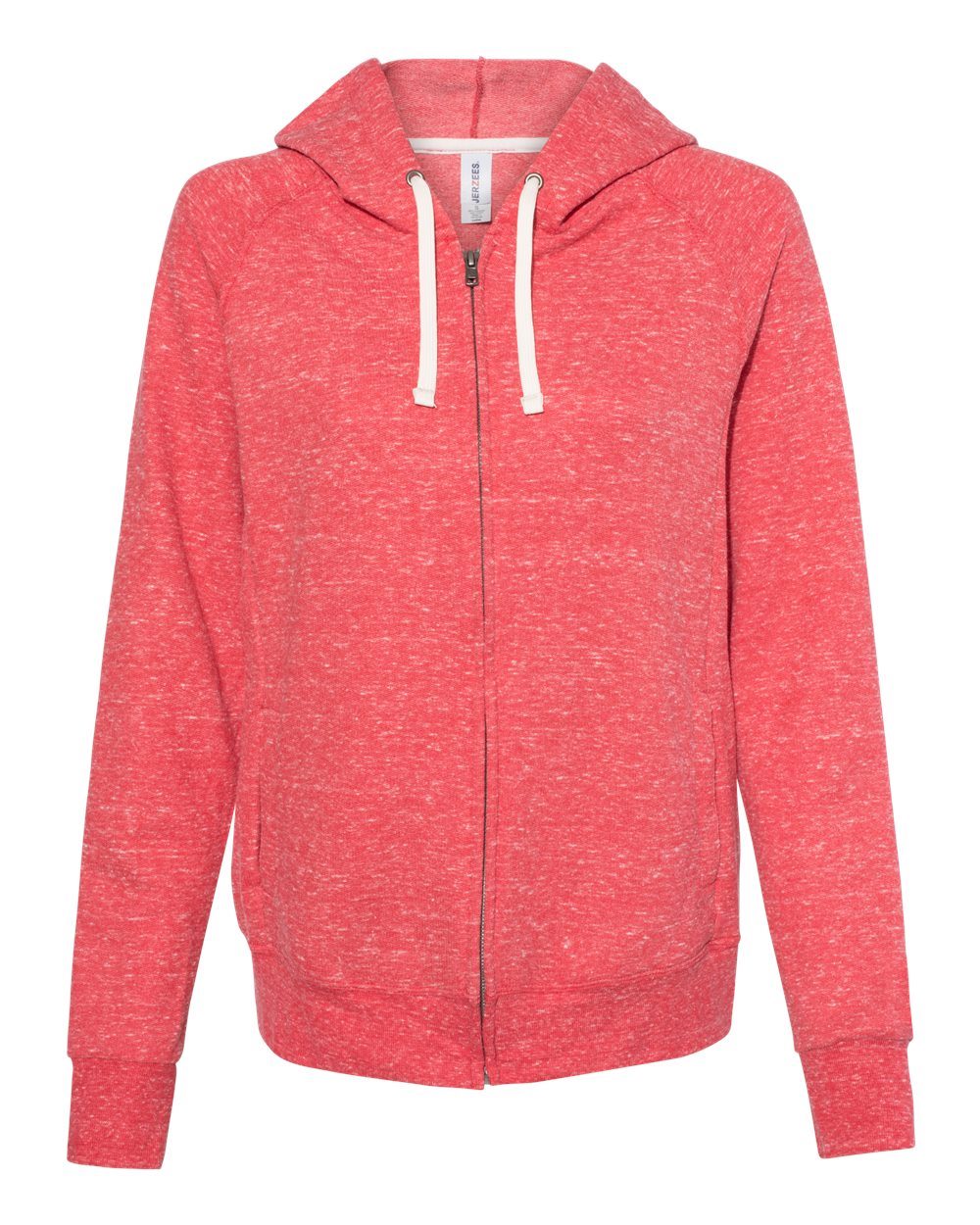 Women's Snow Heather French Terry Full-Zip Hooded Sweatshirt - styleImage