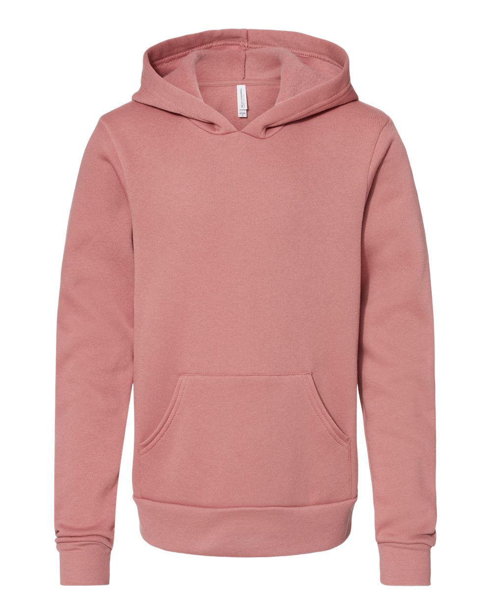 Youth Sponge Fleece Hoodie - Front - B22806273 - Mauve