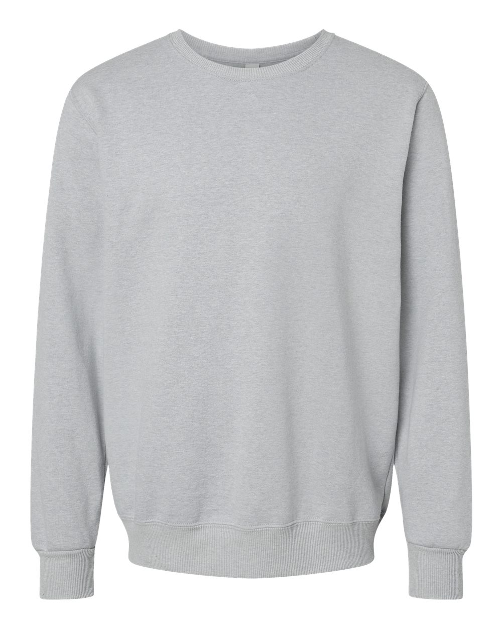 Unisex Eco™ Premium Blend Ring-Spun Crewneck Sweatshirt - Front - B12935352 - Frost Grey Heather