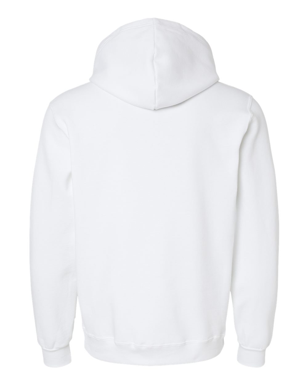 Unisex Eco™ Premium Blend Ring-Spun Hooded Sweatshirt - Back - B12235002 - White