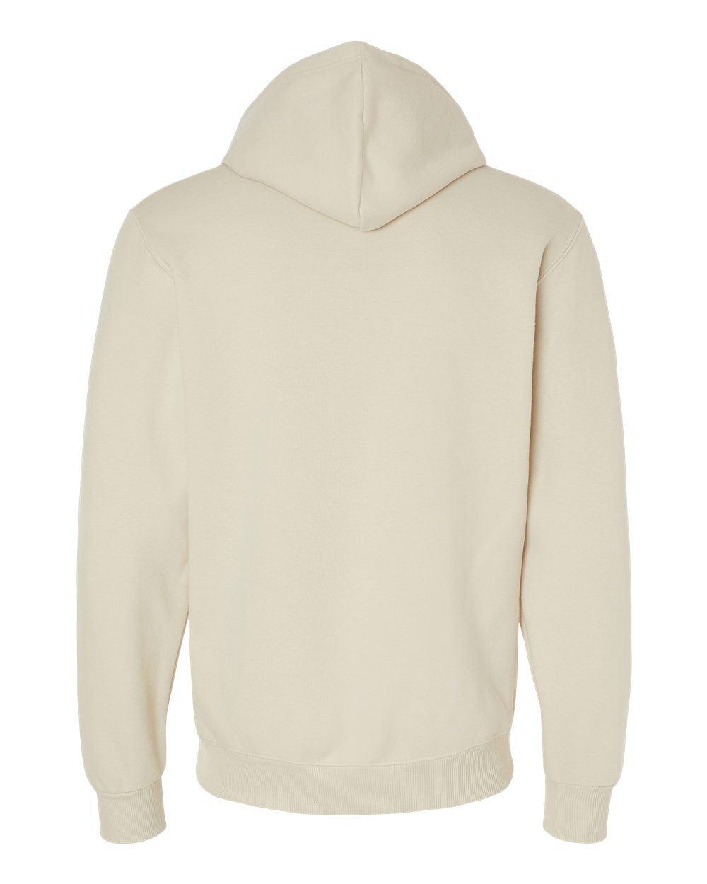 Unisex Eco™ Premium Blend Ring-Spun Hooded Sweatshirt - Back - B12235243 - Putty