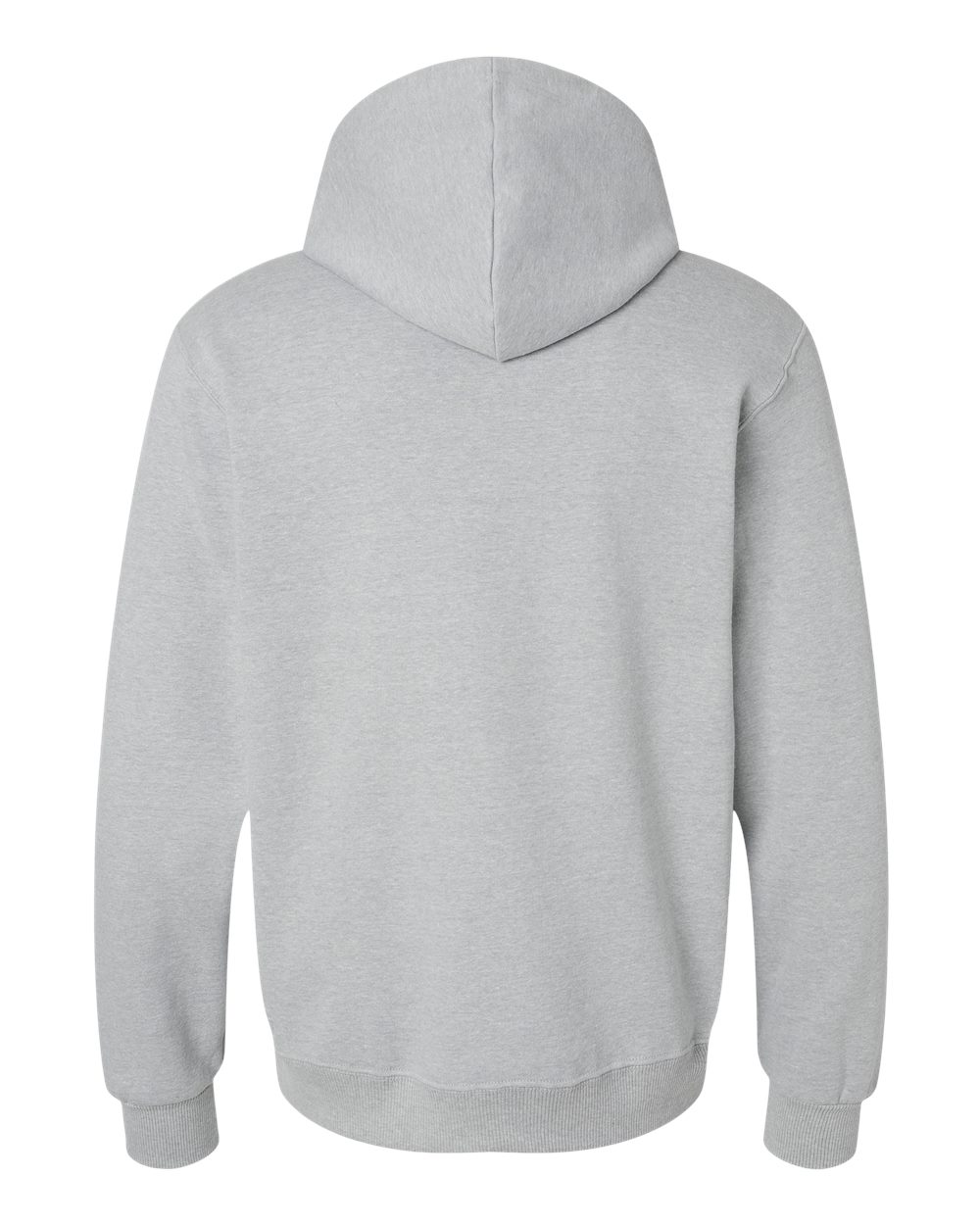 Unisex Eco™ Premium Blend Ring-Spun Hooded Sweatshirt - Back - B12235352 - Frost Grey Heather