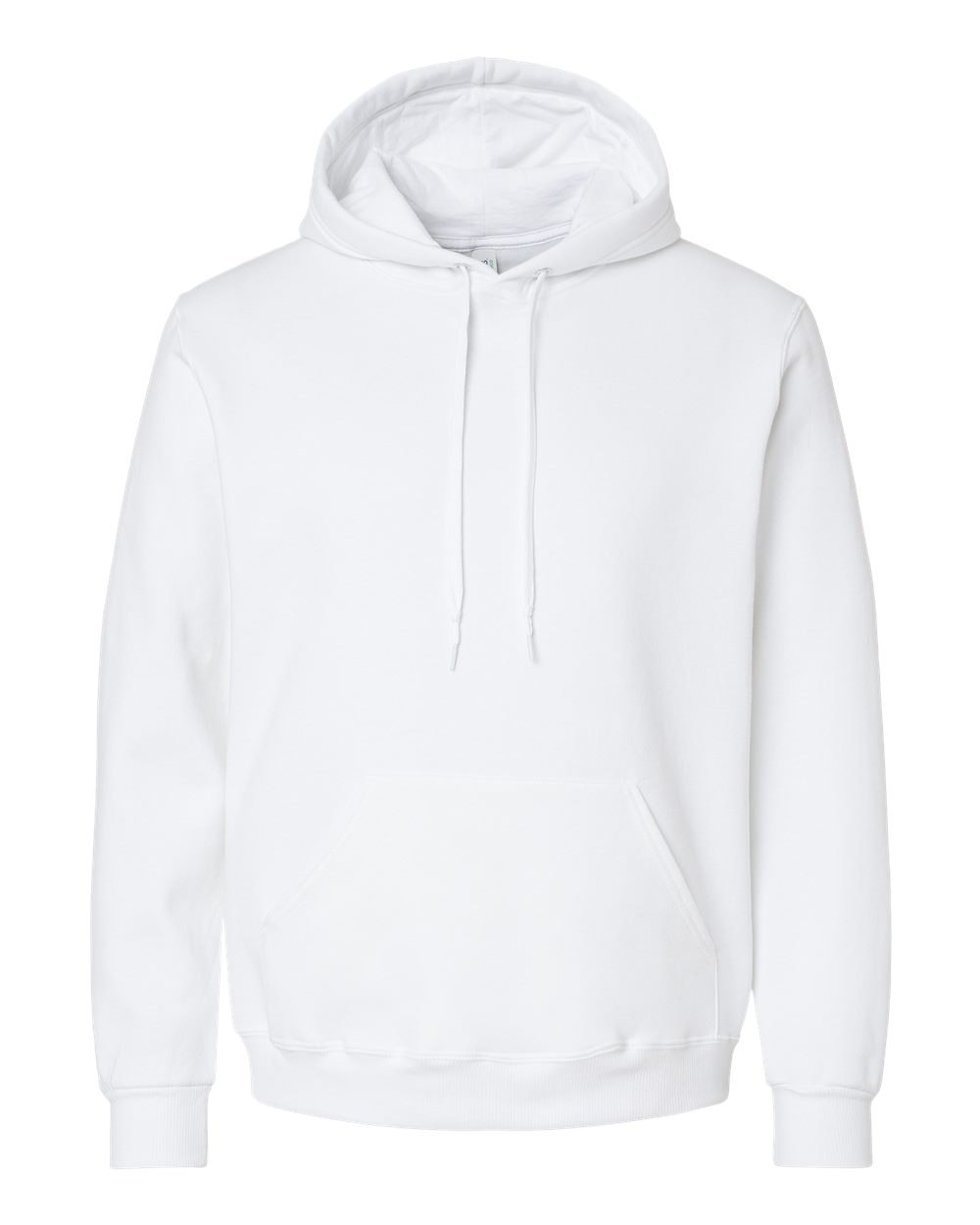Unisex Eco™ Premium Blend Ring-Spun Hooded Sweatshirt - Front - B12235002 - White