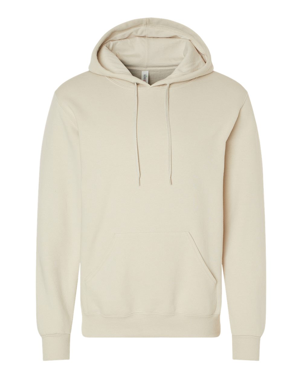 Unisex Eco™ Premium Blend Ring-Spun Hooded Sweatshirt - Front - B12235243 - Putty