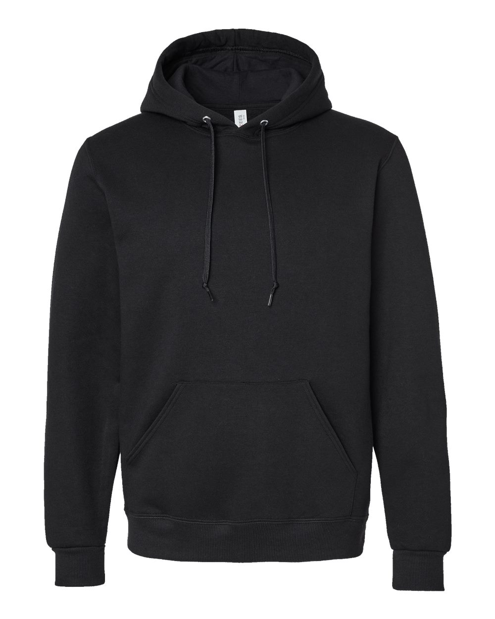 Unisex Eco™ Premium Blend Ring-Spun Hooded Sweatshirt - Front - B12235502 - Black Ink